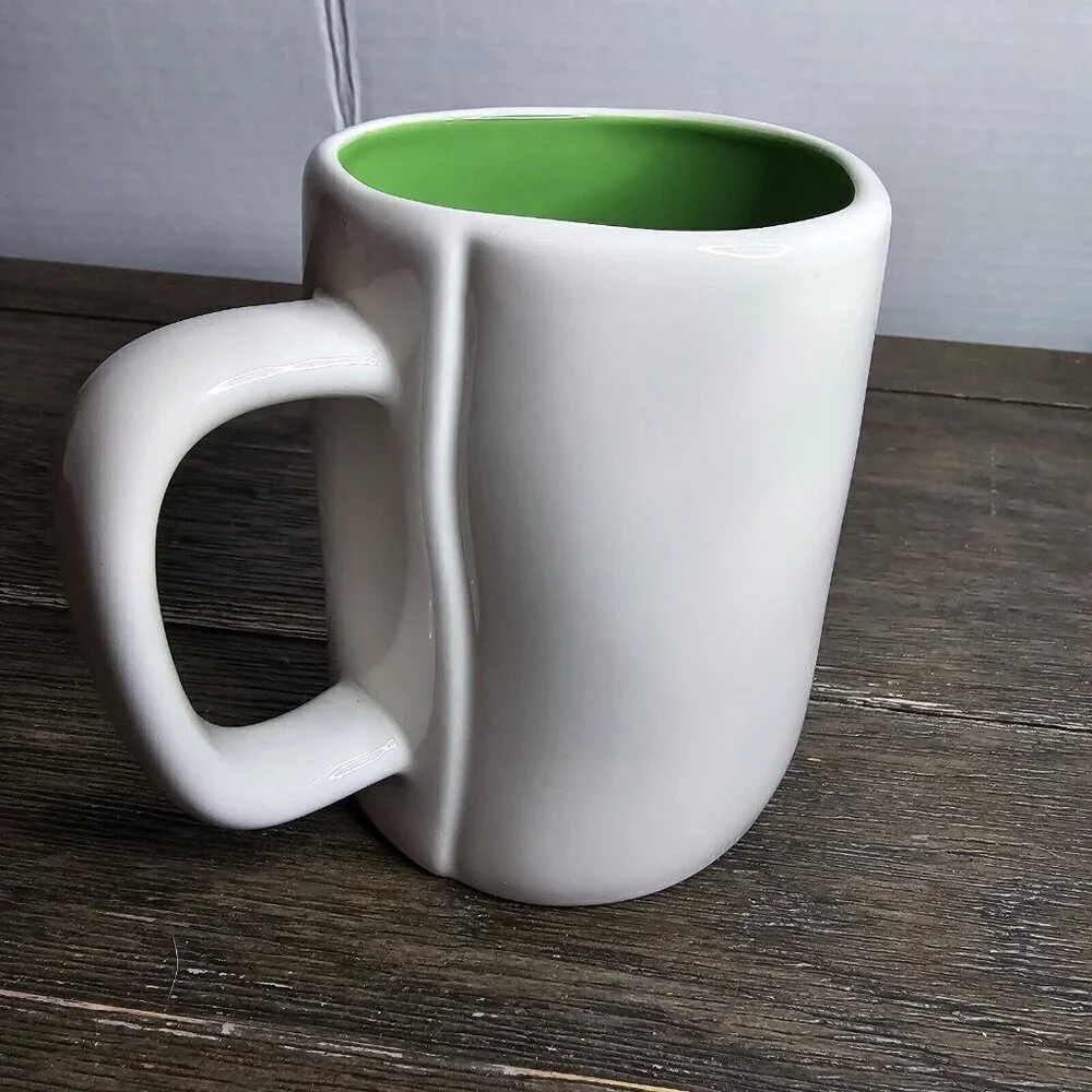 Rae Dunn Artisan Green Tea Mug Green Interior Magenta Farmhouse